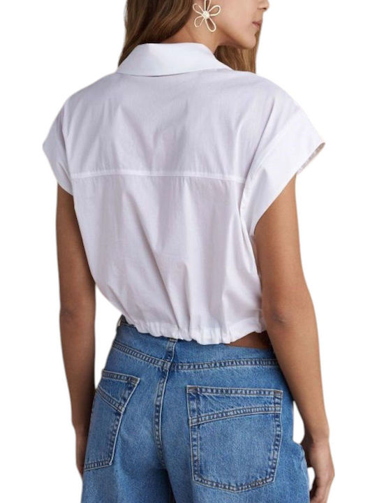 Women's Short Sleeve Shirt White