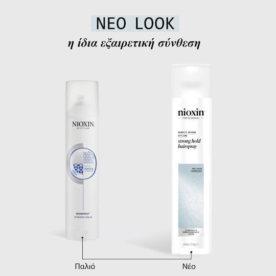 Nioxin Силна фиксация Лак за коса с дълготраен ефект 300 мл