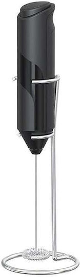 Spumantor de Lapte Mini cu Baterii Lungime Bază 22 Cm Negru