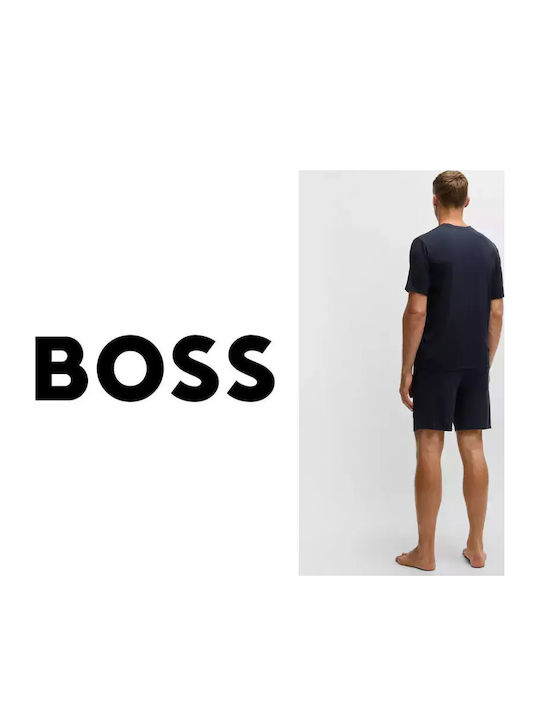 Boss Χειμερινή Ανδρική Πιτζάμα Μπλε