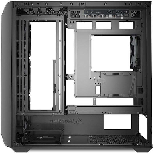 Sharkoon MK3 RGB Gaming Micro Tower Computer Case with Side Window Black