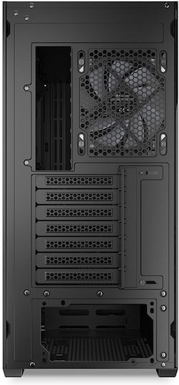 Sharkoon AK2 RGB Gaming Midi Tower Κουτί Υπολογιστή με Πλαϊνό Παράθυρο Μαύρο