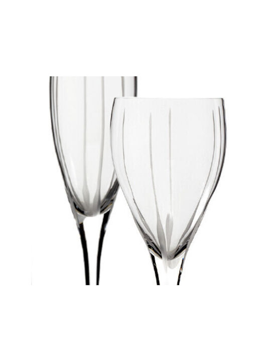 Rona Set of Glasses for White and Red Wine made of Crystal Stemmed 30pcs