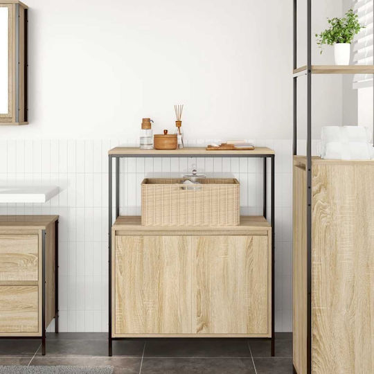 vidaXL Cabinet de baie L76.5xA35xÎ95cm Sonoma