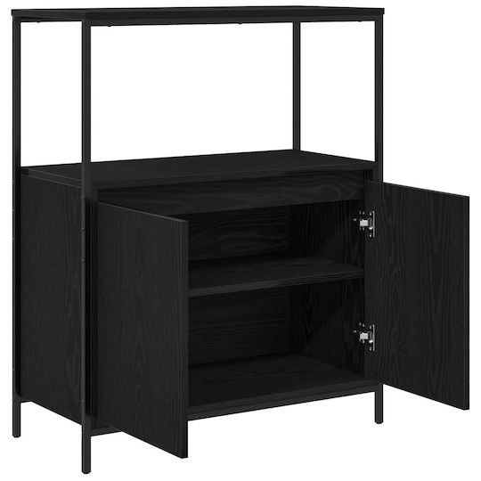 vidaXL Cabinet de baie L76.5xA35xÎ95cm Negru