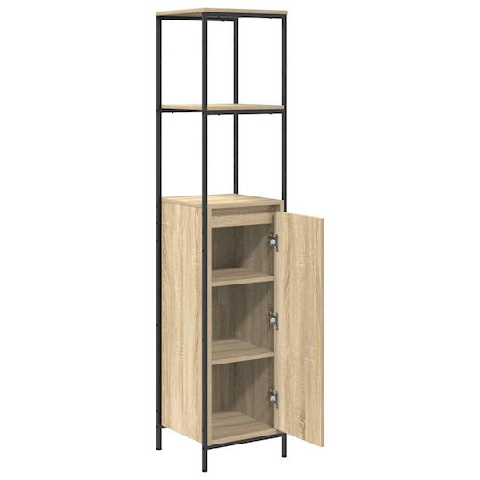 vidaXL Dulap Coloană Pentru Baie Pardoseală M36xA35xÎ165cm Sonoma