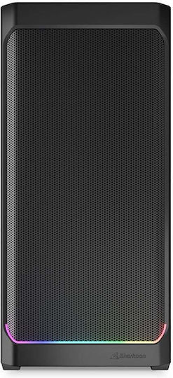 Sharkoon AK4W RGB Strip Gaming Midi Tower Κουτί Υπολογιστή με Πλαϊνό Παράθυρο Μαύρο
