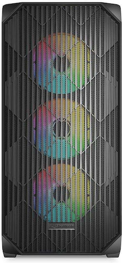 Sharkoon AK3 RGB Gaming Midi Tower Computer Case with Side Window Black