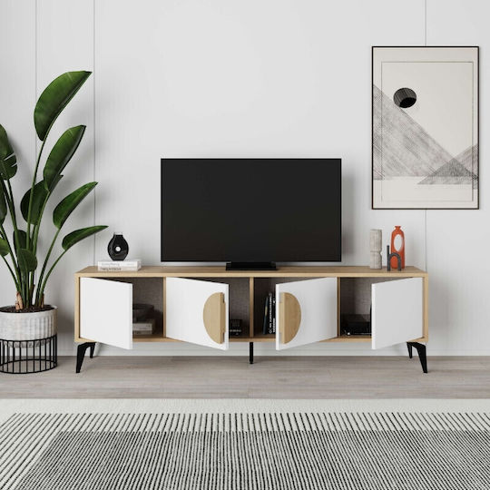 Gora Подово Sapphire Oak Бяло 180x35.6x51см