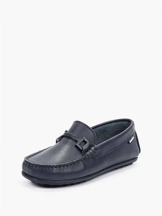 Pablosky Boys Leather Moccasins Blue