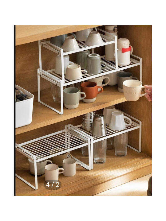 Metal Kitchen Cupboard Shelf 52.5x20.5x15.5cm Blue