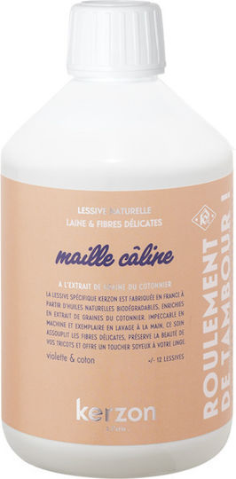 Kerzon Maille Caline Lichid Detergent cu Aromă Τριαντάφυλλο pentru Sensibil, Lână & Culori Haine 500ml (15 Cupe de măsurare)