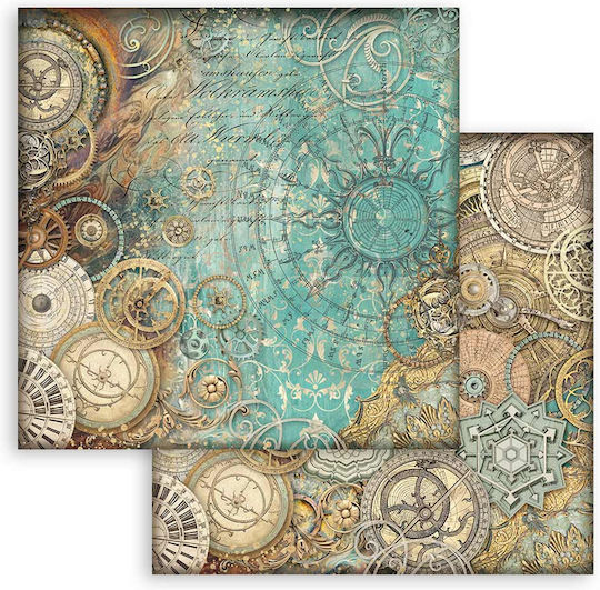 Scrapbooking Papers 10pcs 30.5×30.5cm Stamperia Maxi Background Sir Vagabond In Fantasy World
