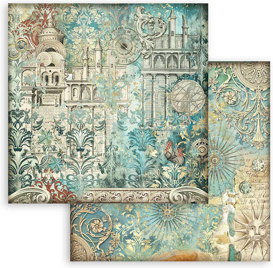 Scrapbooking Papers 10pcs 30.5×30.5cm Stamperia Maxi Background Sir Vagabond In Fantasy World