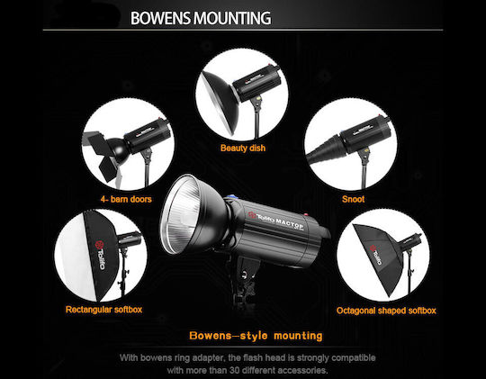 Tolifo 3 X Photography Studio Flash Tripods & Accessories All In One 1800 W