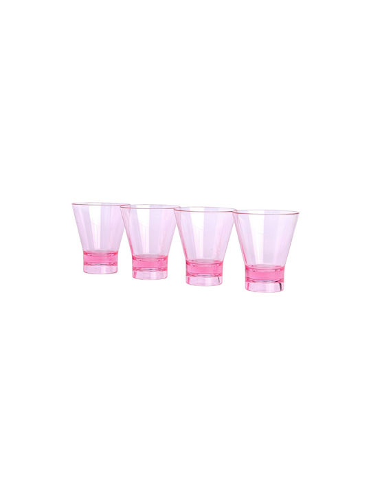 Here's How Set of Glasses Cocktail/Drinking / Water made of Plastic 266ml 4pcs