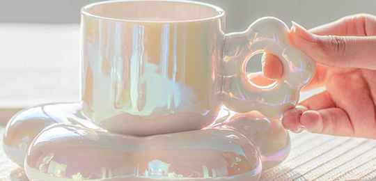 Disoza Tasse Kaffee Keramik Braun 250ml