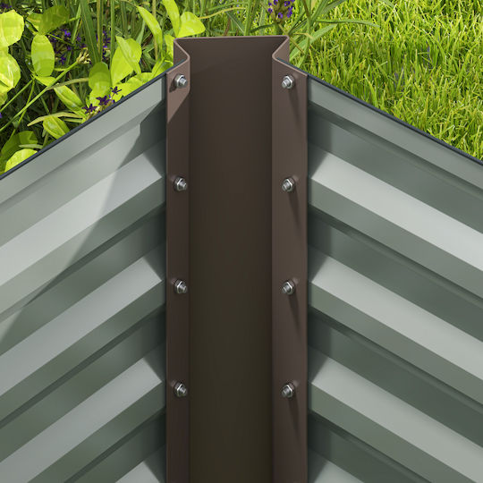 Outsunny Комплект 2 Сандъчета Dark Gray