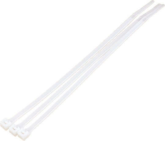 Hydrostab Кабелни Аксесоари Пластмасови 100mmx2.5mm в Бял Цвят 3бр HS0120060