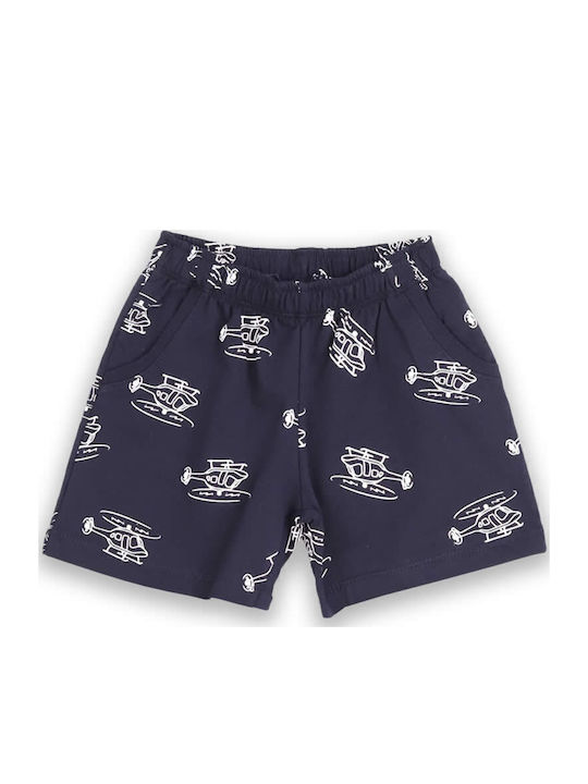 Kids' Set with Shorts Summer 2pcs Orange-Dark Blue