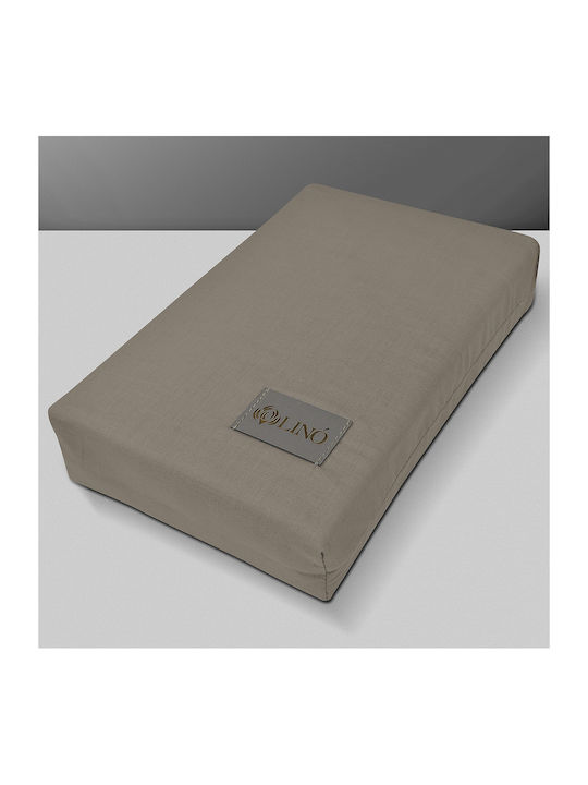 Lino Home Sheet Sets Single 160x200cm. Moderna Taupe 3pcs