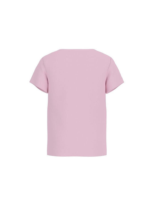 Guess Children's Blouse Short Sleeve Pink