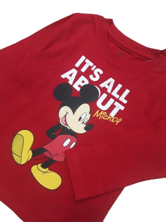 Παιδική Μπλούζα Μακρυμάνικη Red Mickey