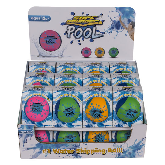 Rubber Bouncing Ball Toy for Water Multicolored Φ7cm 3 Colors 12+ Months