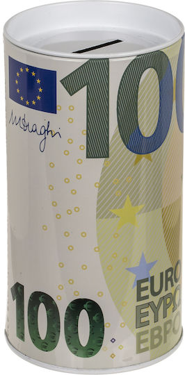 Euro Banknote Money Box Detachable Lid Metal 15.5x8cm 6 Designs