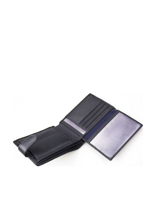 Δερμάτινο Ανδρικό Πορτοφόλι με RFID Μπλε