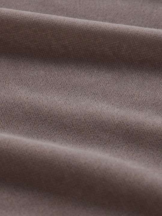 Women's Blouse Velvet Sleeveless with V Neckline Brown