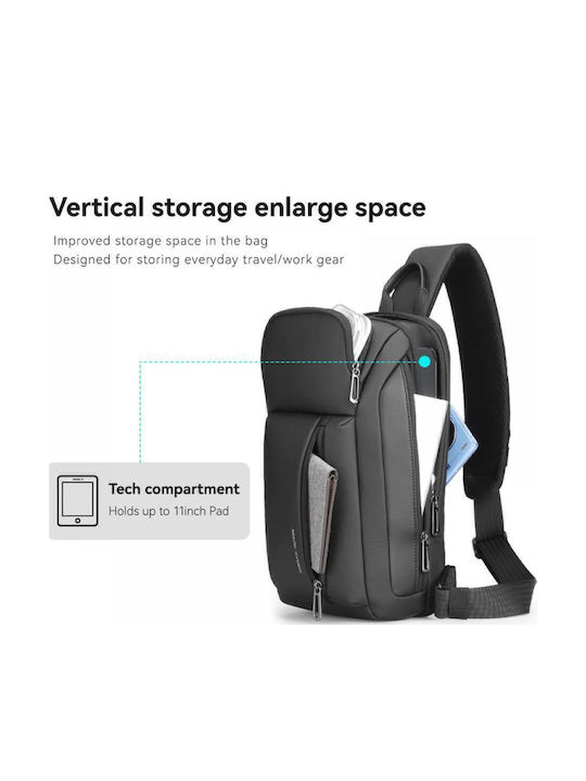 Herrentasche Sling Schwarz