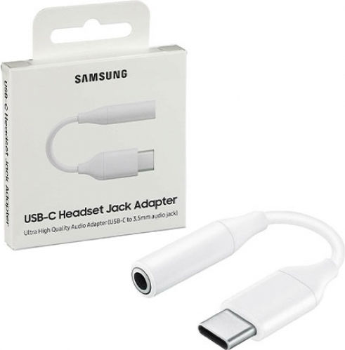 Samsung Converter USB-C / 3.5mm male to USB-C / 3.5mm male White 1pcs (EE-UC10JUW)