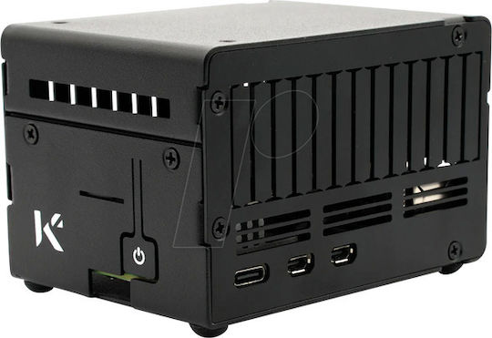 Housing Raspberry Pi 5 + Hats Heat Sink Aluminum Black