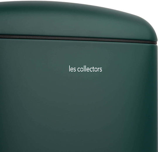Les Collectors Кошче за Боклук от Неръждаема Стомана с Педал Зелен 40л