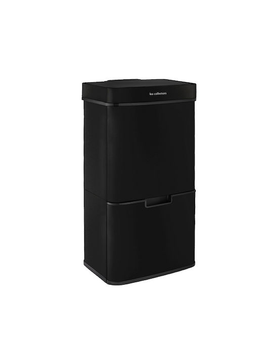 Les Collectors Waste Bin Waste made of Stainless Steel with Photocell Black 72lt 1pcs