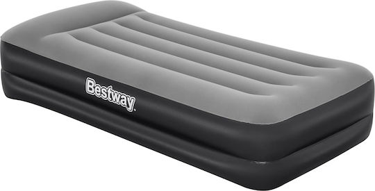Bestway Camping Air Mattress Single with Integrated Pump 191x97x46cm Gray