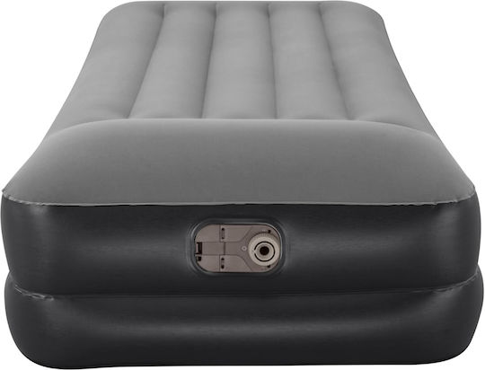 Bestway Camping Air Mattress Single with Integrated Pump 191x97x46cm Gray
