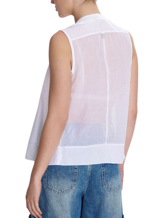 ALE - The Non Usual Casual Γυναικείο Πουκάμισο White