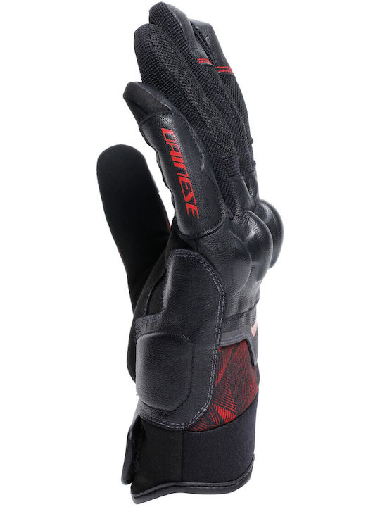 Dainese Ermex Summer Men's Motorcycle Gloves Black/lava Red