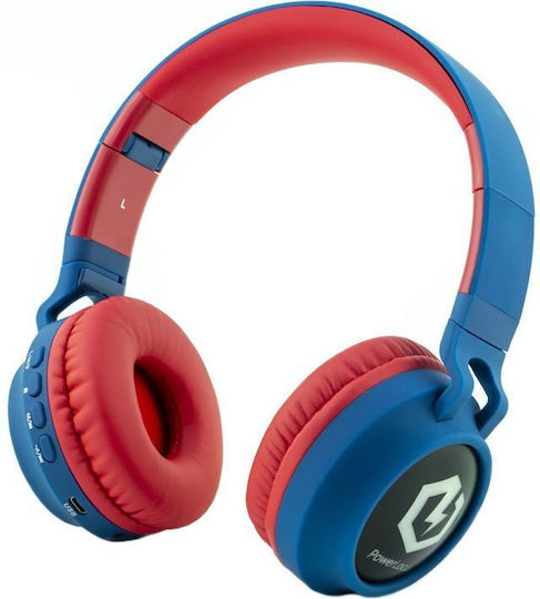 PowerLocus Buddy Ασύρματα / Ενσύρματα Παιδικά On Ear Ακουστικά με 15 ώρες Λειτουργίας Μπλε