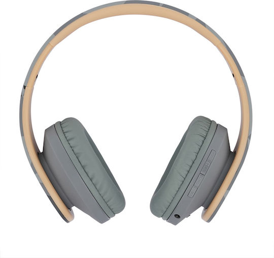 PowerLocus P2 Wireless / Wired Over Ear Headphones with Radio with 20 hours of Operation Stone Grey