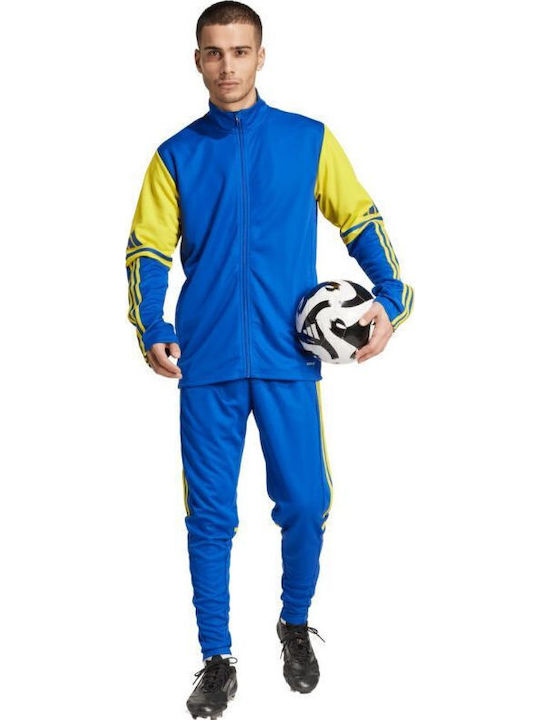 Squadra Sweatpants Glossy without Elastic Blue And Yellow