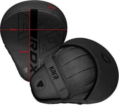 RDX F6 Kara Handziele für Kampfkünste 2 Stück Schwarz