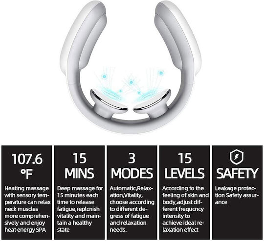 Johns Massage Device for the Neck with Vibration Blue