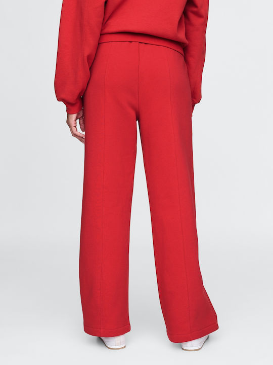 Pantaloni de Trening Larg Fleece Modern Red