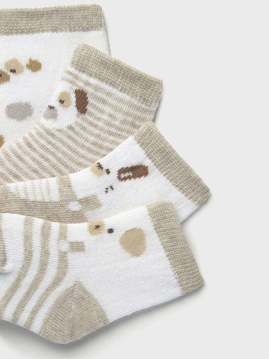 Mayoral Kids' Socks Beige 4 Pairs