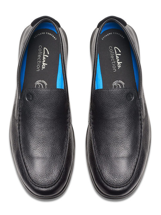 Step Men's Leather Moccasins Black