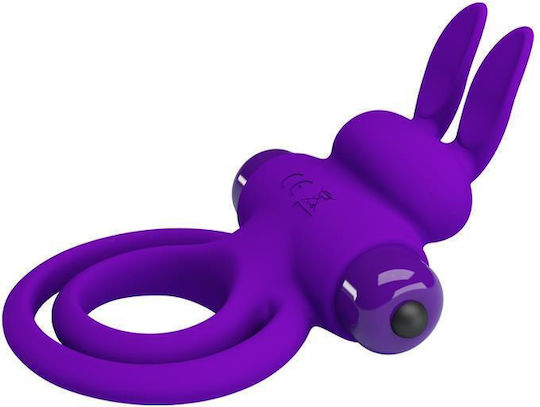 Pretty Love Vibrant Penis Ring III Δονούμενο Δαχτυλίδι Πέους Σιλικόνης Purple BI-210206-1
