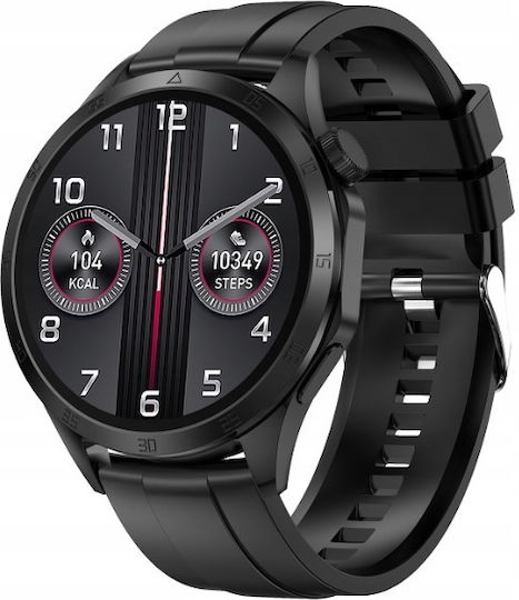 Platinet PSMART20 Smartwatch mit Herzfrequenzsensor (Schwarz)
